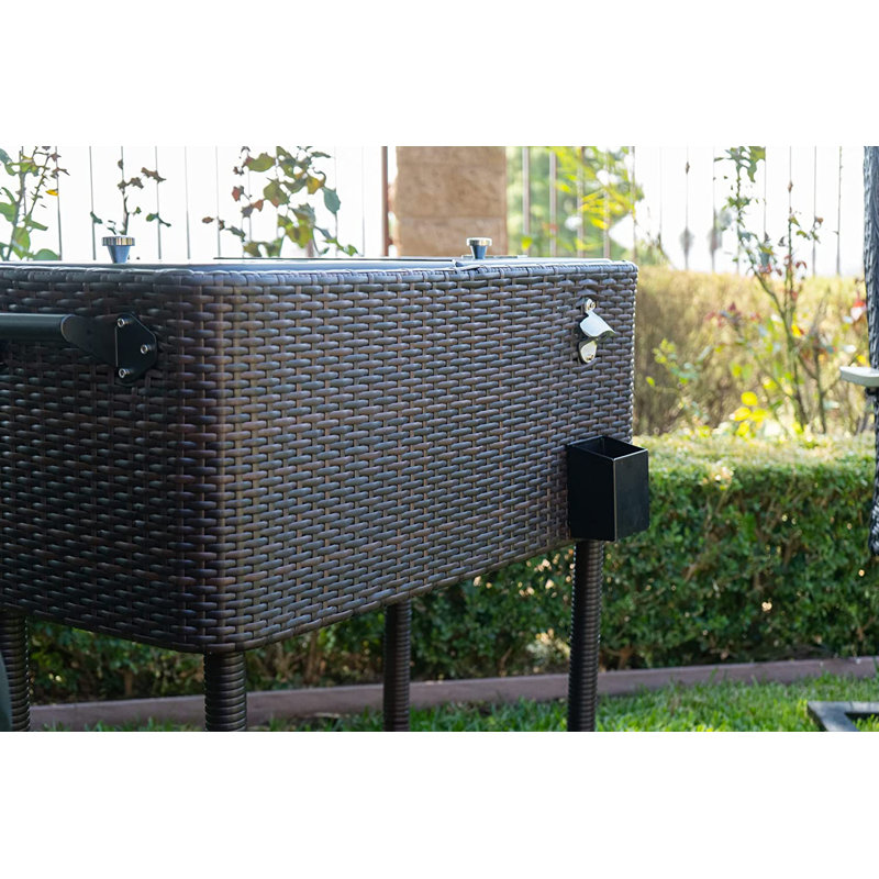 Permasteel 80Qt HandWoven Wicker Outdoor Cooler & Reviews Wayfair